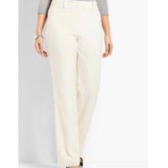 Talbots Windsor Italian Flannel fully-lined ivory pants - 16WP - Picture 10 of 10